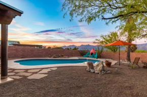 Tucson Haven with Pool, Fireplace and Mountain Views!
